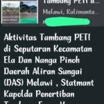 Diduga Aktivitas PETI di Nusapandau Kecamatan Ella Hilir Masih Marak, Gunakan Mesin Besar